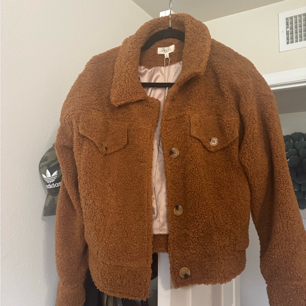 Roolee Tan Sherpa Jacket